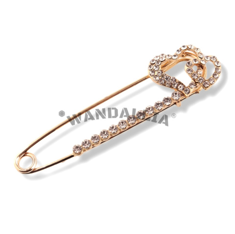 WANDALLIA Broszka Agrafka Damska Kostiumowa Klasyczna Wieczorowa Biznesowa