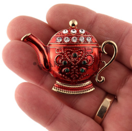 WANDALLIA Broszka Imbryk Dzban Czajnik Damska Stylowa Kostiumowa Klasyczna