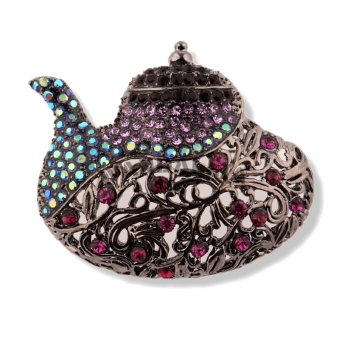 WANDALLIA Broszka Imbryk Dzban Czajnik Damska Stylowa Kostiumowa Klasyczna