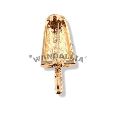 WANDALLIA Broszka Krzyż Vintage Damska Stylowa Kostiumowa Retro Klasyczna