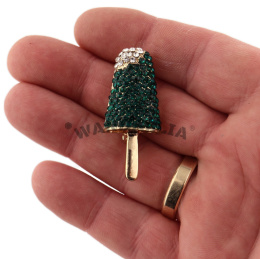 WANDALLIA Broszka Krzyż Vintage Damska Stylowa Kostiumowa Retro Klasyczna