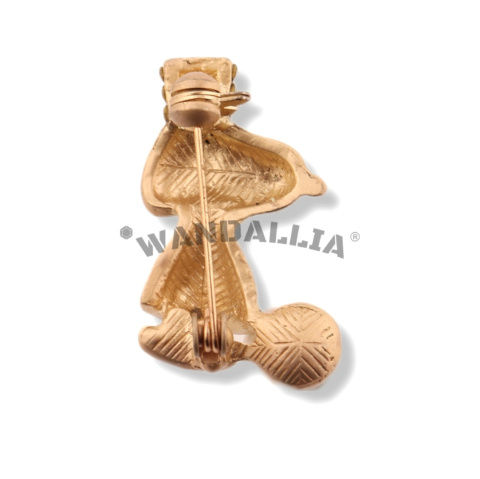 WANDALLIA Broszka Krzyż Vintage Damska Stylowa Kostiumowa Retro Klasyczna