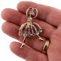 WANDALLIA Broszka Baletnica Tancerka Damska Balerina Kostiumowa Wieczorowa