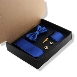 WANDALLIA Zestaw Krawat Mucha Poszetka + Własny Wybór Spinek do Kompletu