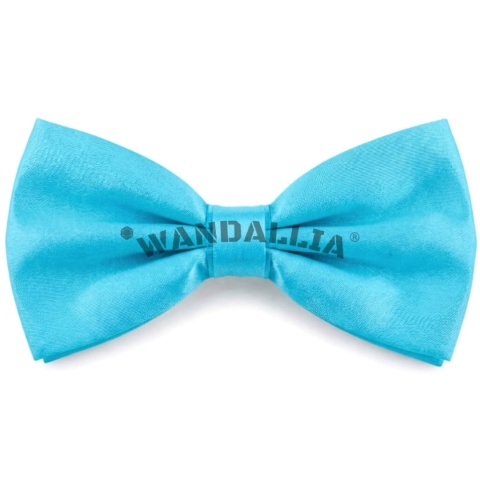 WANDALLIA Niebieska Gładka Mucha do Garnituru Koszuli Męska Ślubna MCH-M-14