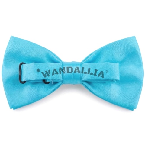 WANDALLIA Niebieska Gładka Mucha do Garnituru Koszuli Męska Ślubna MCH-M-14