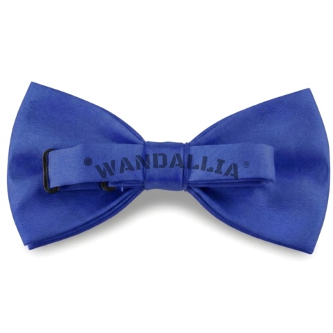 WANDALLIA Niebieska Gładka Mucha do Garnituru Koszuli Męska Ślubna MCH-M-3